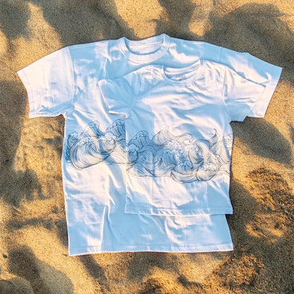 Polera Olas infantil Regular Fit 100% algodón