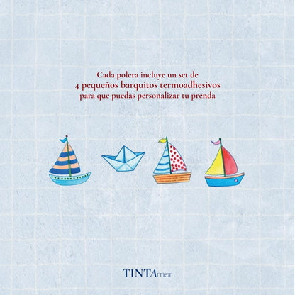 Polera Olas infantil Regular Fit 100% algodón
