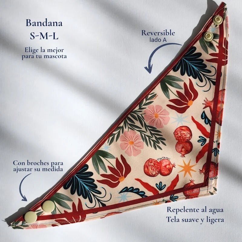 Bandana Granada para mascotas - TINTAmarBandana Granada para mascotasTINTAmarTINTAmarXSBandana Granada para mascotas