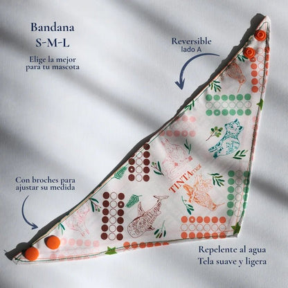 Bandana Ludo para mascotas - TINTAmarBandana Ludo para mascotasBandanaTINTAmarTINTAmarXSBandana Ludo para mascotas
