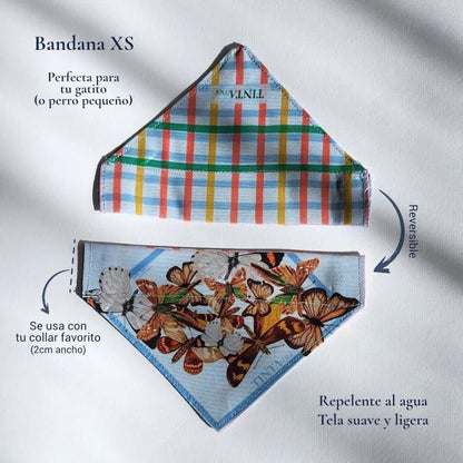 Bandana Mariposas Chilenas para mascotas - TINTAmarBandana Mariposas Chilenas para mascotasTINTAmarTINTAmarXSBandana Mariposas Chilenas para mascotas
