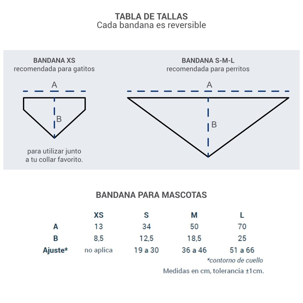 Tabla de tallas Bandana Mariposas Chilenas - TINTAmarBandana Mariposas ChilenasTINTAmarTINTAmarXSBandana Mariposas Chilenas