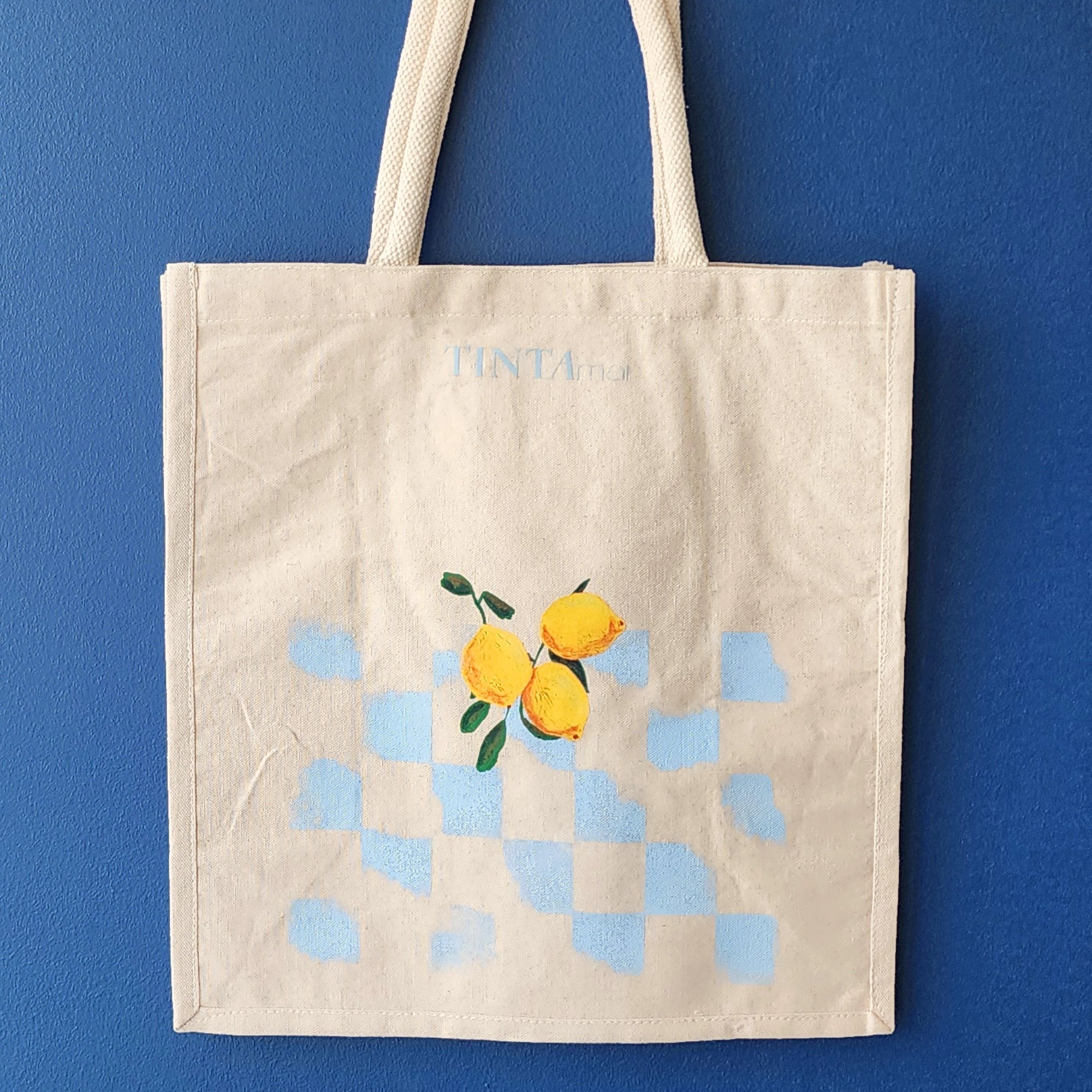 Bolsa de Playa Cuadros Celestes - TINTAmarBolsa de Playa Cuadros CelestesTINTAmarTINTAmarBolsa de Playa Cuadros Celestes