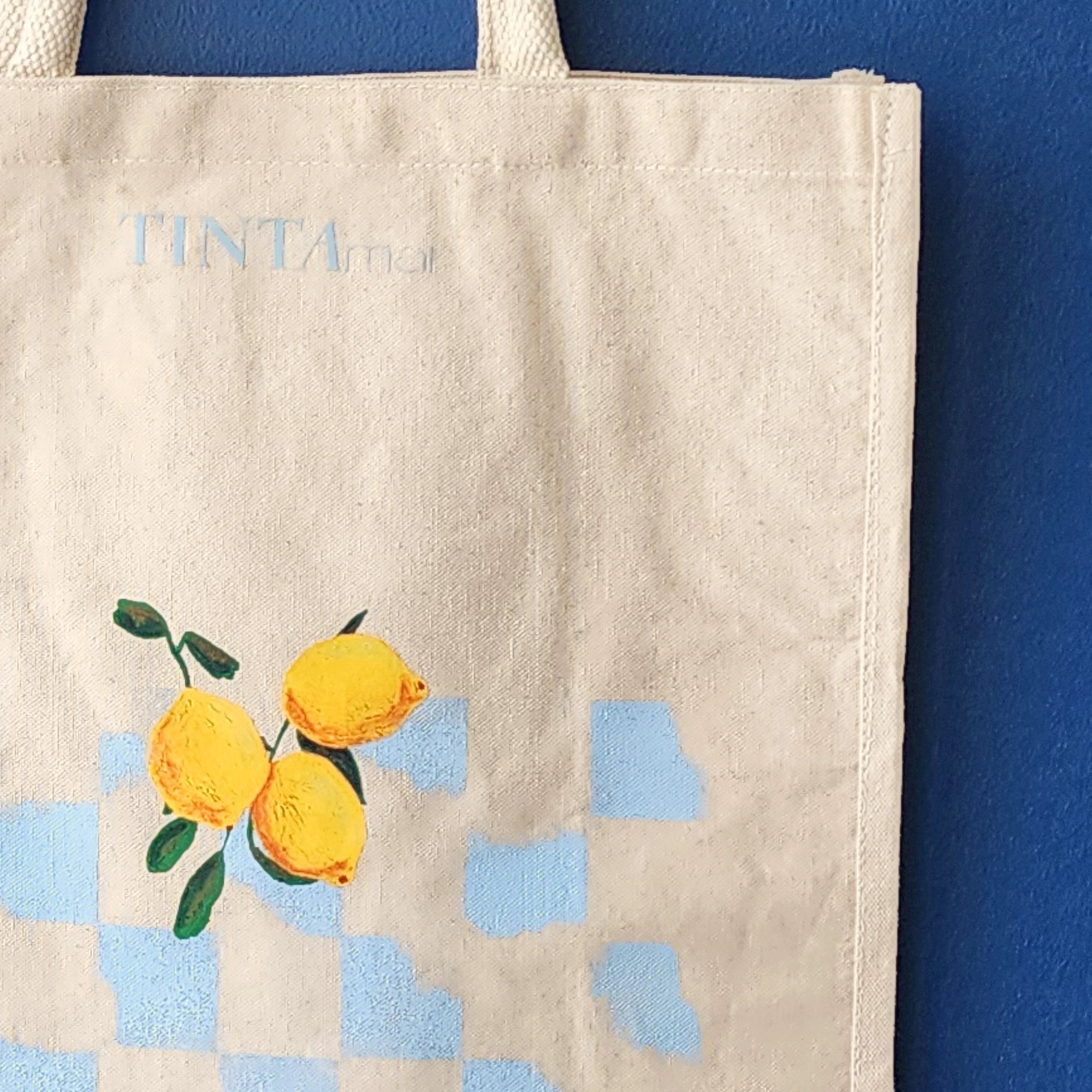 Bolsa de Playa Cuadros Celestes - TINTAmarBolsa de Playa Cuadros CelestesTINTAmarTINTAmarBolsa de Playa Cuadros Celestes