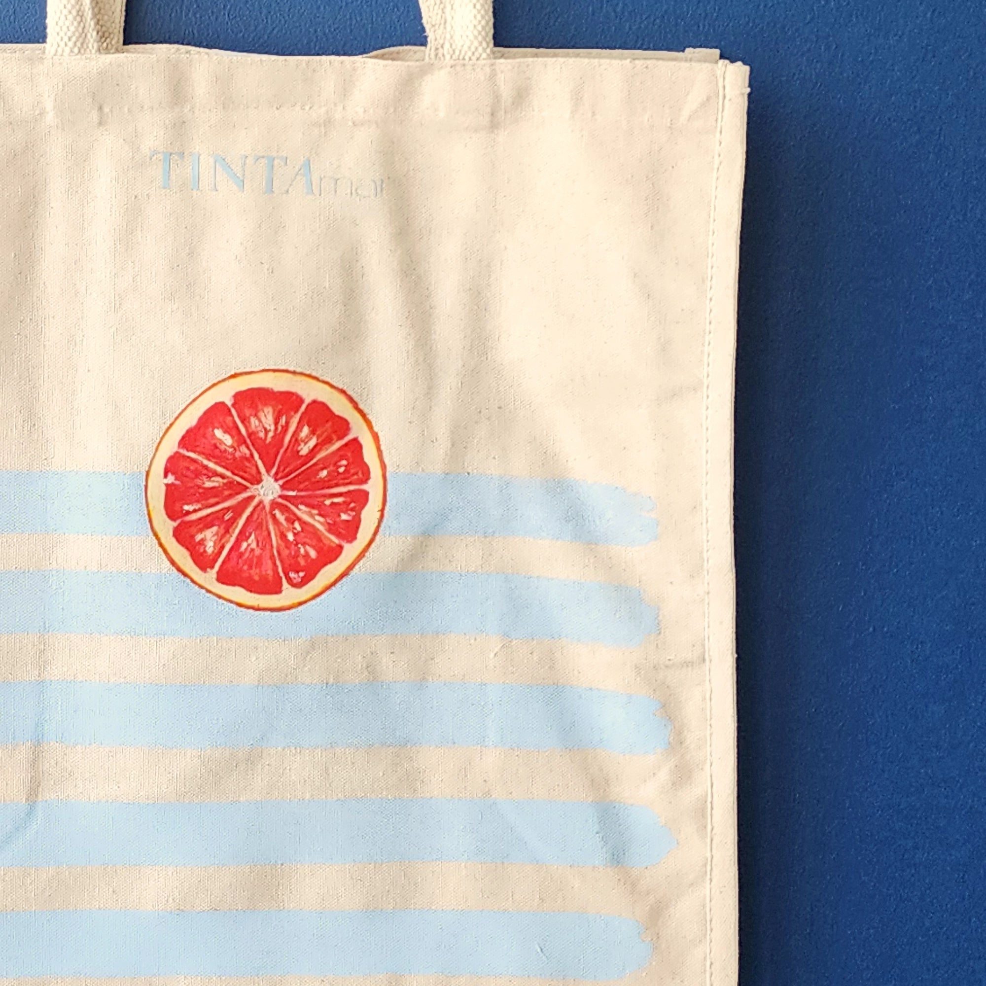 Bolsa de Playa Lineas Celestes - TINTAmarBolsa de Playa Lineas CelestesTINTAmarTINTAmarBolsa de Playa Lineas Celestes