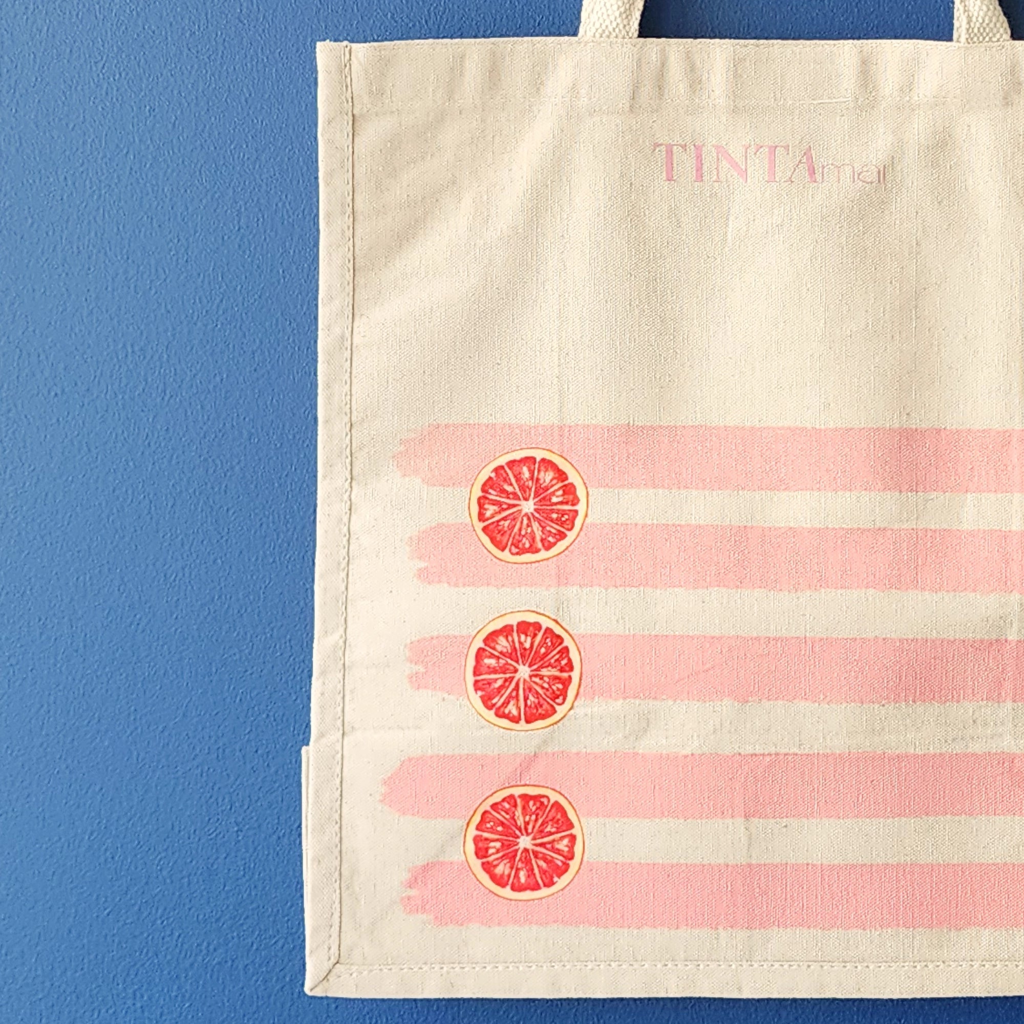 Bolsa de Playa Lineas Rosa - TINTAmarBolsa de Playa Lineas RosaTINTAmarTINTAmarBolsa de Playa Lineas Rosa