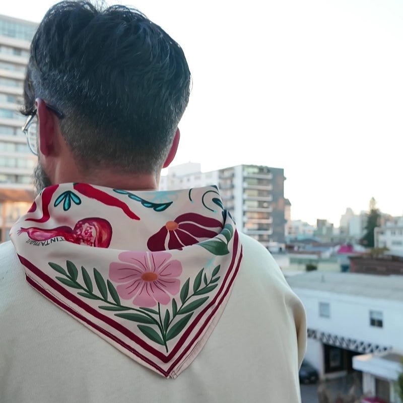 Pañuelo Granada de seda satín - TINTAmarPañuelo Granada de seda satínPañueloTINTAmarTINTAmarVerdePañuelo Granada de seda satín