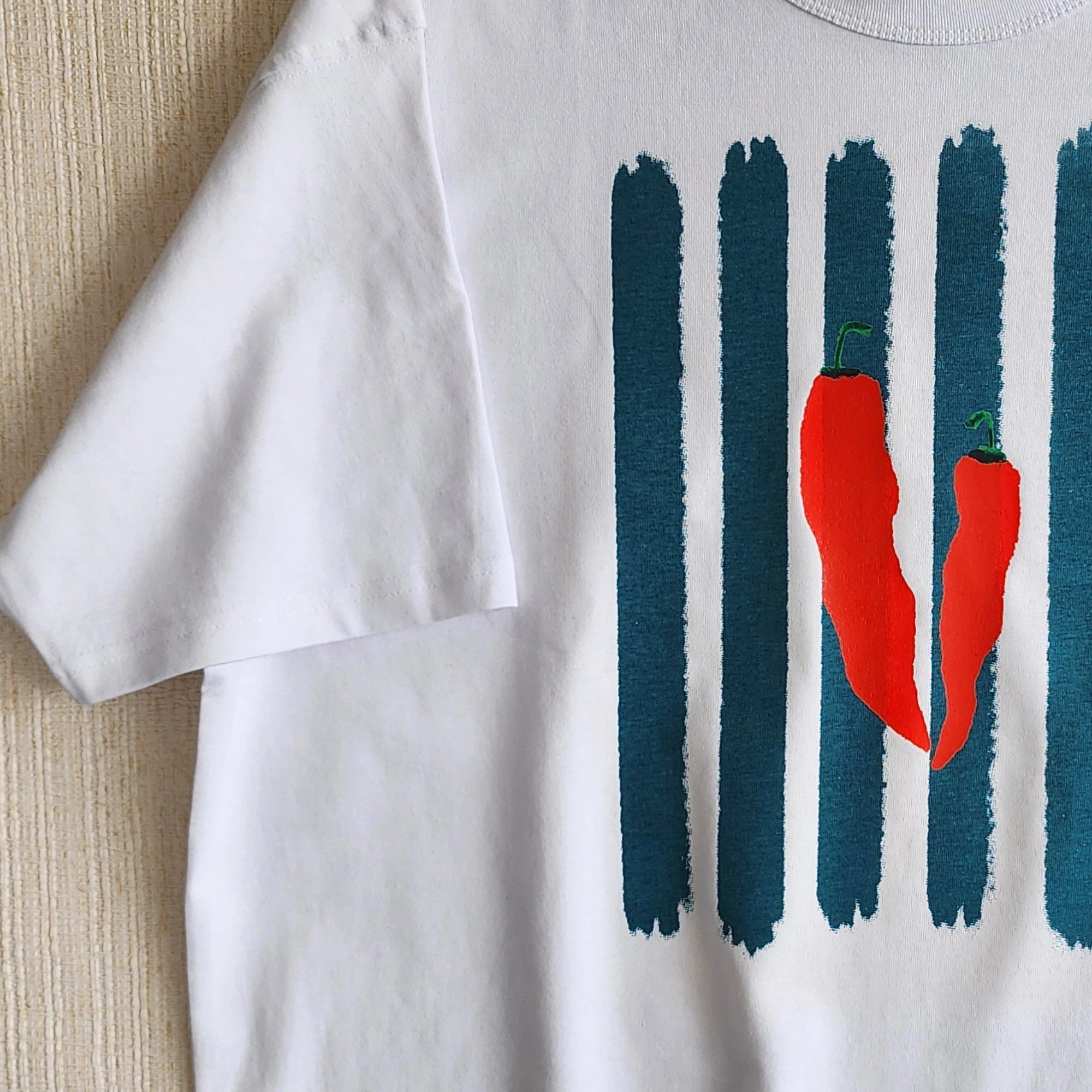 Polera Ají Rojo Oversize - TINTAmarPolera Ají Rojo OversizePoleraTINTAmarTINTAmarBlancoSPolera Ají Rojo Oversize