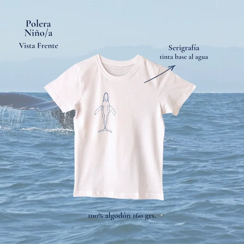 Polera Ballena infantil Regular Fit 100% algodón - TINTAmarPolera Ballena infantil Regular Fit 100% algodónPoleraTINTAmarTINTAmarBlanco2Polera Ballena infantil Regular Fit 100% algodón
