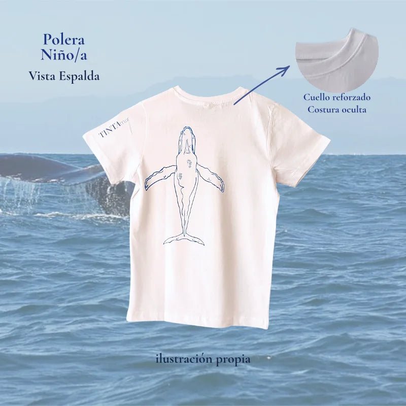 Polera Ballena infantil Regular Fit 100% algodón - TINTAmarPolera Ballena infantil Regular Fit 100% algodónPoleraTINTAmarTINTAmarBlanco2Polera Ballena infantil Regular Fit 100% algodón