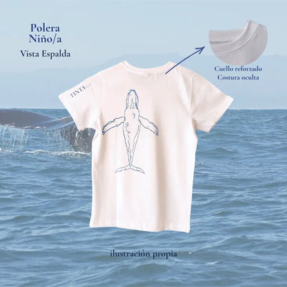 Polera Ballena infantil Regular Fit 100% algodón - TINTAmarPolera Ballena infantil Regular Fit 100% algodónPoleraTINTAmarTINTAmarBlanco2Polera Ballena infantil Regular Fit 100% algodón