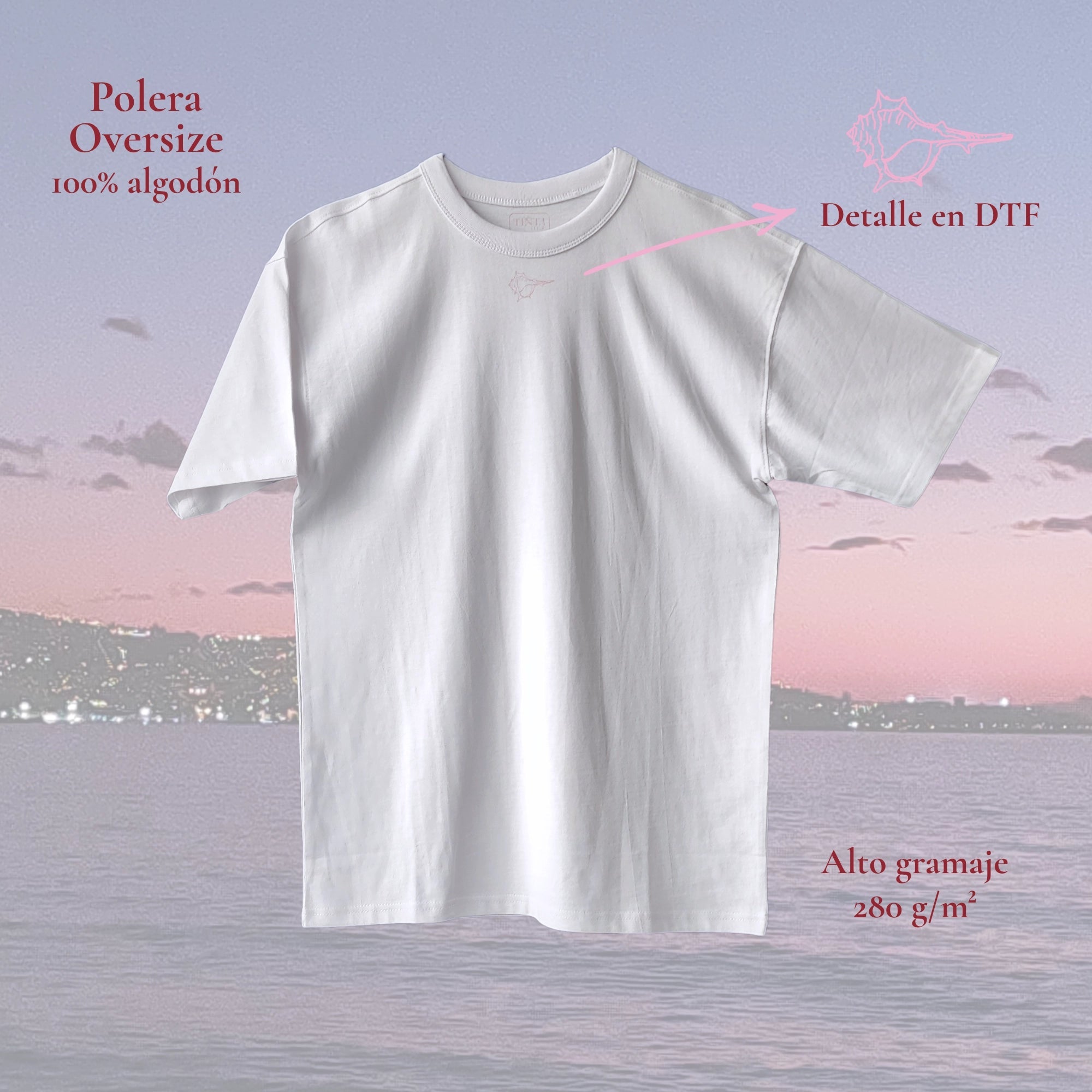 Polera Blanca - TINTAmarPolera BlancaPoleraTINTAmarTINTAmarBlancoSPolera Blanca