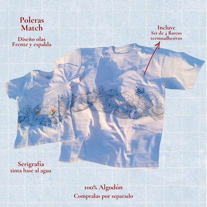 Polera Olas infantil Regular Fit 100% algodón - TINTAmarPolera Olas infantil Regular Fit 100% algodónPoleraTINTAmarTINTAmarBlanco2Polera Olas infantil Regular Fit 100% algodón