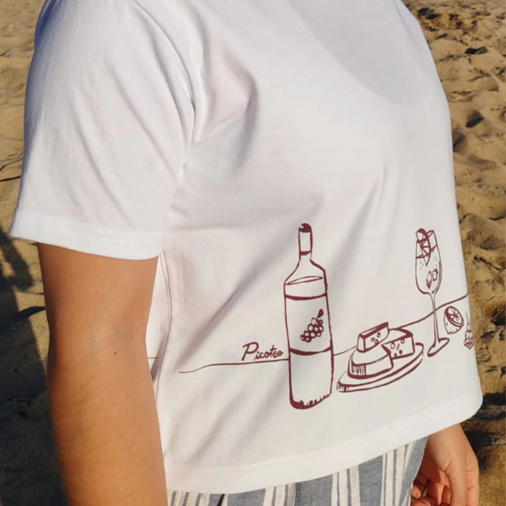 Polera Picoteo Croptop - TINTAmarPolera Picoteo CroptopPoleraTINTAmarTINTAmarBlancoSPolera Picoteo Croptop