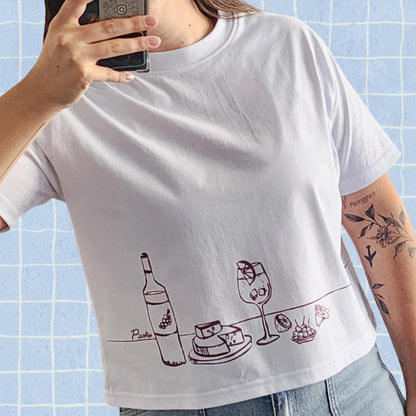 Polera Picoteo Croptop - TINTAmarPolera Picoteo CroptopPoleraTINTAmarTINTAmarBlancoSPolera Picoteo Croptop