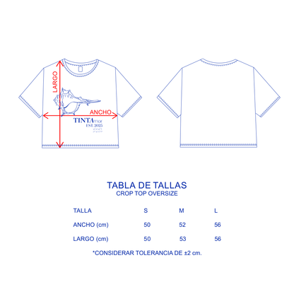 Polera Picoteo Croptop - TINTAmarPolera Picoteo CroptopPoleraTINTAmarTINTAmarBlancoSPolera Picoteo Croptop