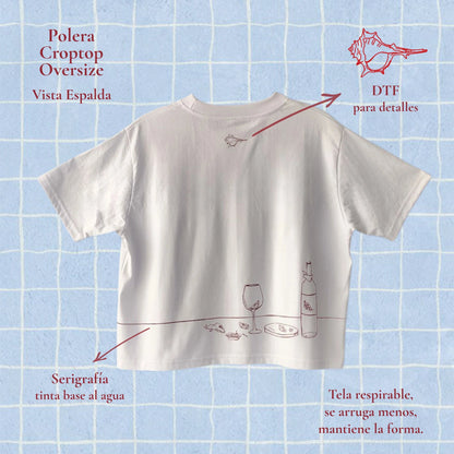 Polera Picoteo Croptop - TINTAmarPolera Picoteo CroptopPoleraTINTAmarTINTAmarBlancoSPolera Picoteo Croptop