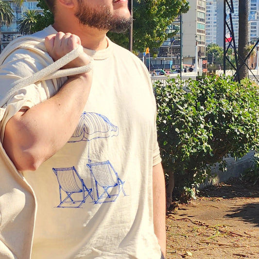 Polera Reposeras Oversize - TINTAmarPolera Reposeras OversizePoleraTINTAmarTINTAmarArenaSPolera Reposeras Oversize