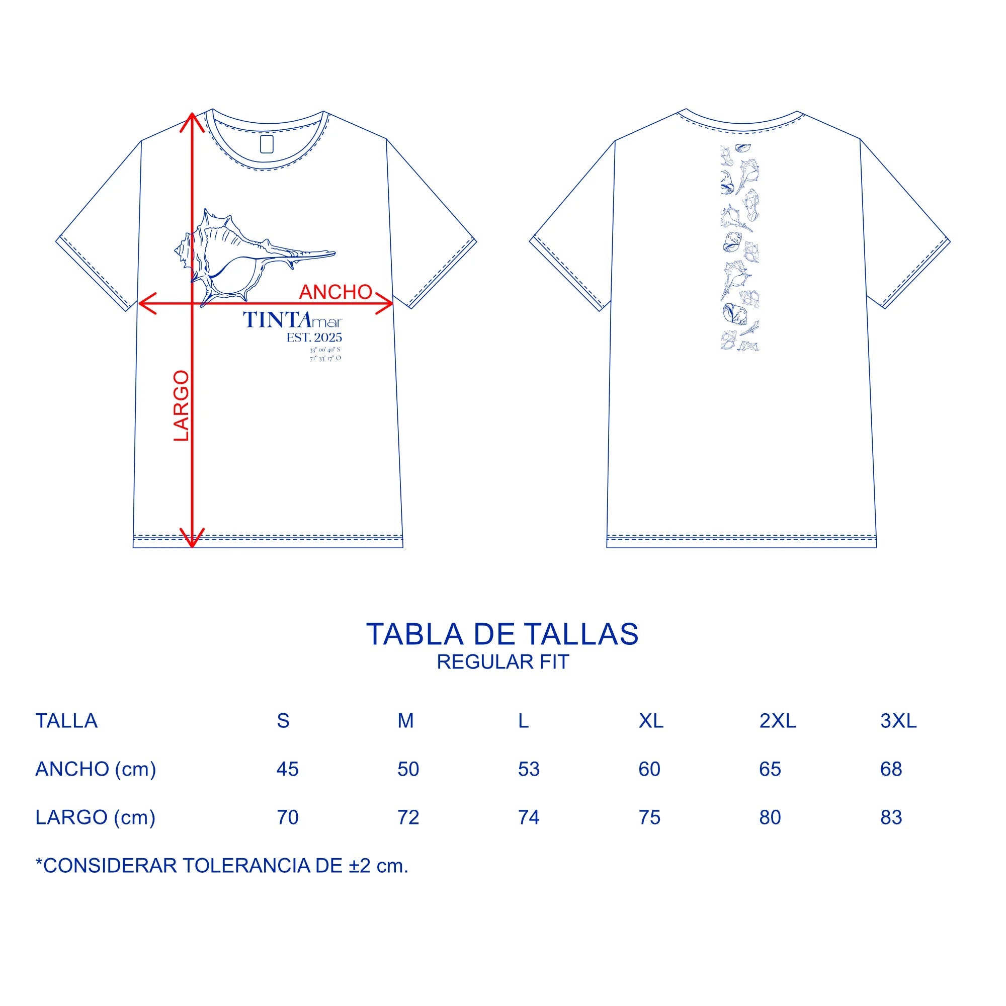 Polera Reposeras Pequeñas Regular Fit - TINTAmarPolera Reposeras Pequeñas Regular FitPoleraTINTAmarTINTAmarArenaSPolera Reposeras Pequeñas Regular Fit