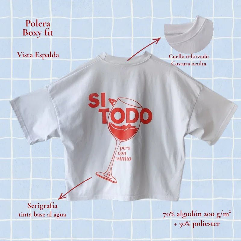 Polera Vinito Boxy Fit - TINTAmarPolera Vinito Boxy FitPoleraTINTAmarTINTAmarBlancoSPolera Vinito Boxy Fit